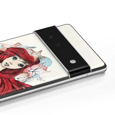 Disney The Little Mermaid Ariel Illustration Google Pixel 6 Pro Skin